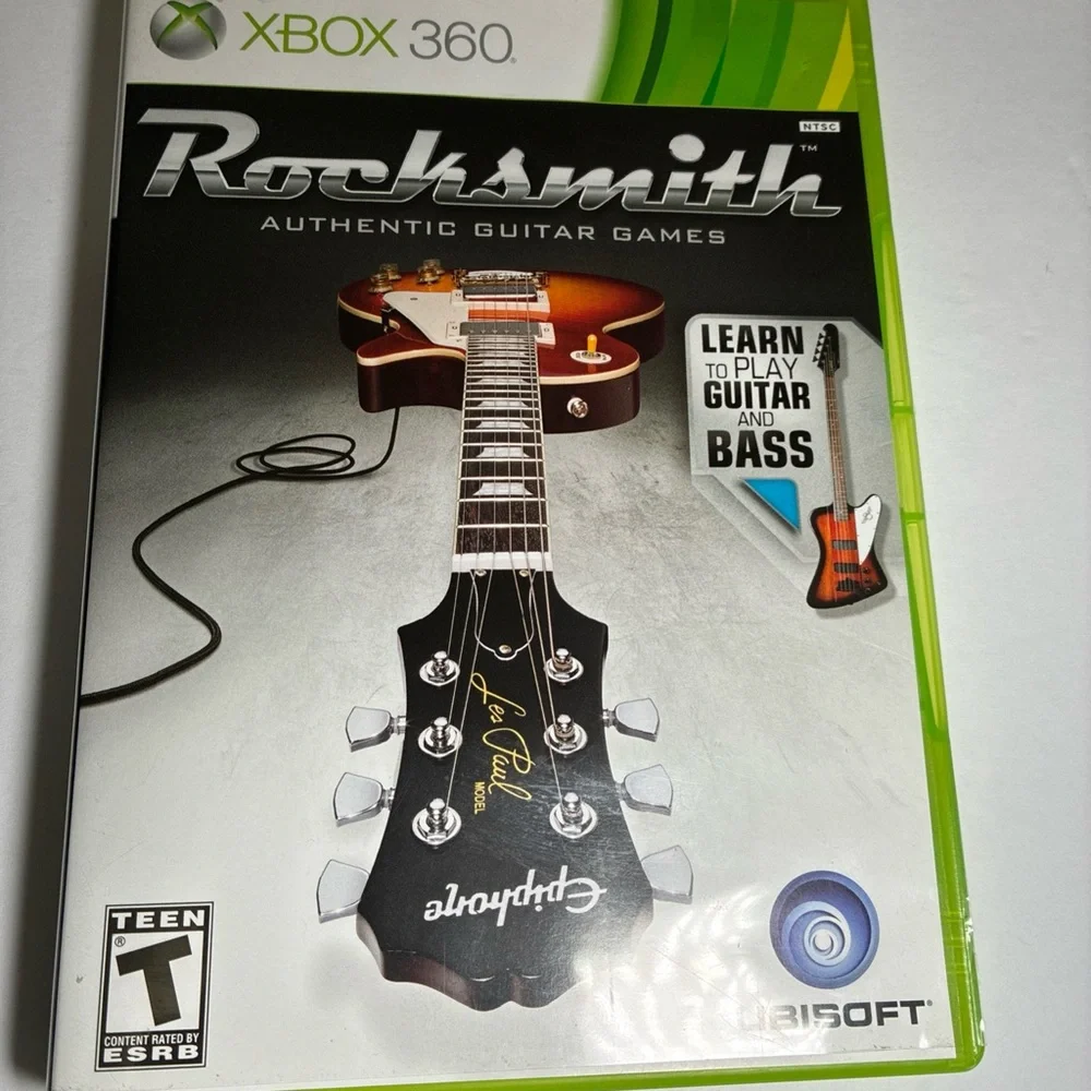 Microsoft Xbox 360 Rocksmith Video Game - Green and Brown